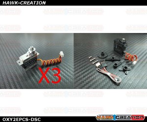 OXY2 Electronic Parts Combo Set-D05180M (Version 2) Servo with H0988UHS-i Combo [OXY2EPCS-DSC]